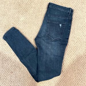 H&M High Waisted Distressed Jeans - Size 4
